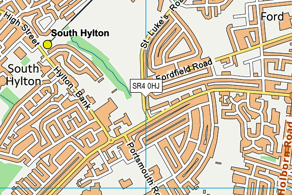 SR4 0HJ map - OS VectorMap District (Ordnance Survey)