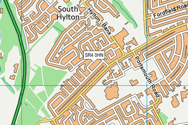 SR4 0HN map - OS VectorMap District (Ordnance Survey)