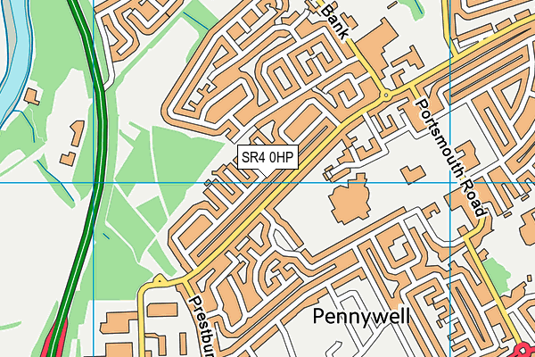 SR4 0HP map - OS VectorMap District (Ordnance Survey)