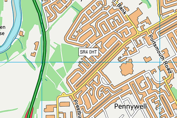 SR4 0HT map - OS VectorMap District (Ordnance Survey)