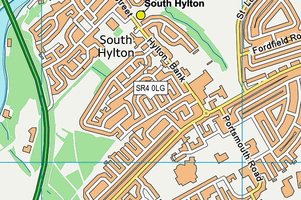 SR4 0LG map - OS VectorMap District (Ordnance Survey)