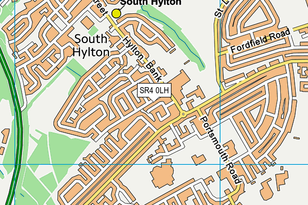 SR4 0LH map - OS VectorMap District (Ordnance Survey)