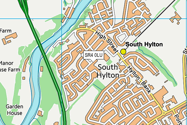 SR4 0LU map - OS VectorMap District (Ordnance Survey)