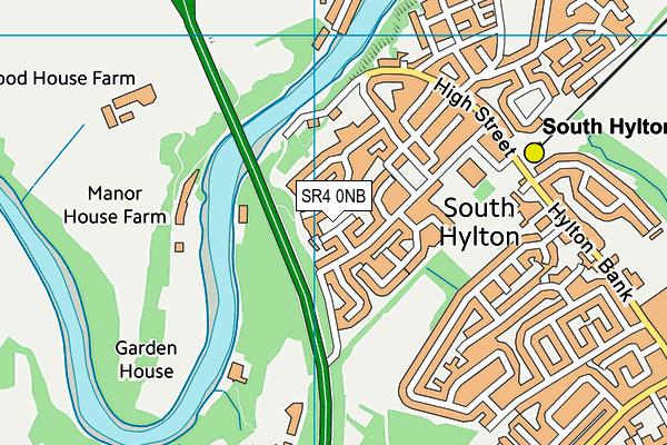 SR4 0NB map - OS VectorMap District (Ordnance Survey)
