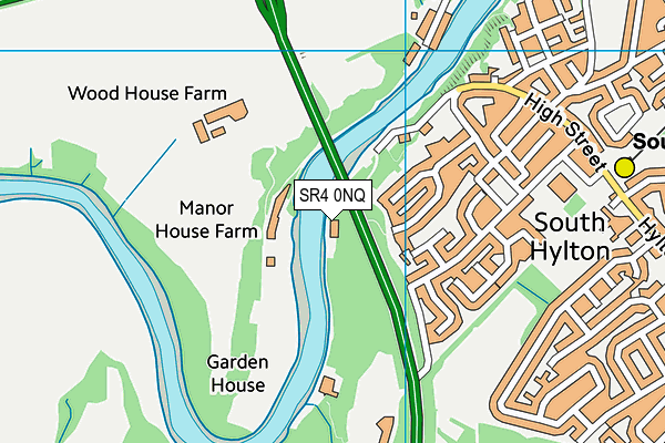 SR4 0NQ map - OS VectorMap District (Ordnance Survey)