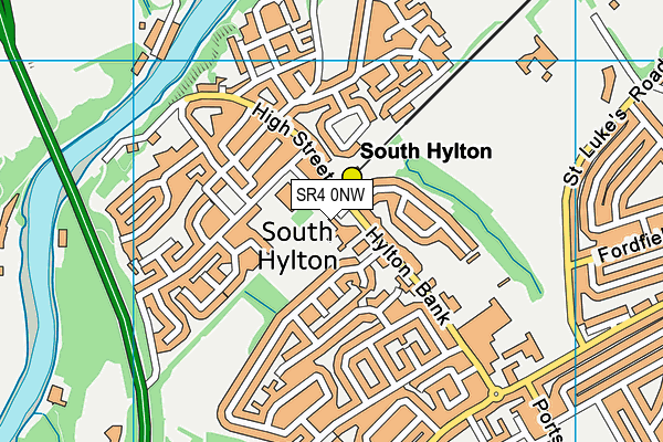 SR4 0NW map - OS VectorMap District (Ordnance Survey)