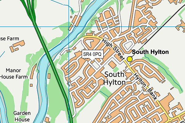 SR4 0PQ map - OS VectorMap District (Ordnance Survey)