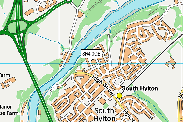 SR4 0QE map - OS VectorMap District (Ordnance Survey)