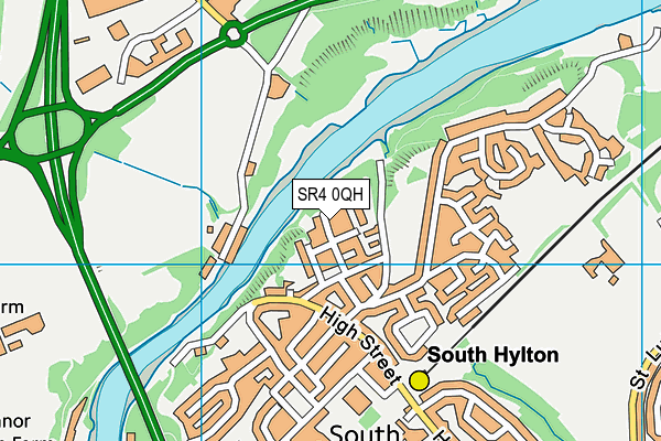 SR4 0QH map - OS VectorMap District (Ordnance Survey)