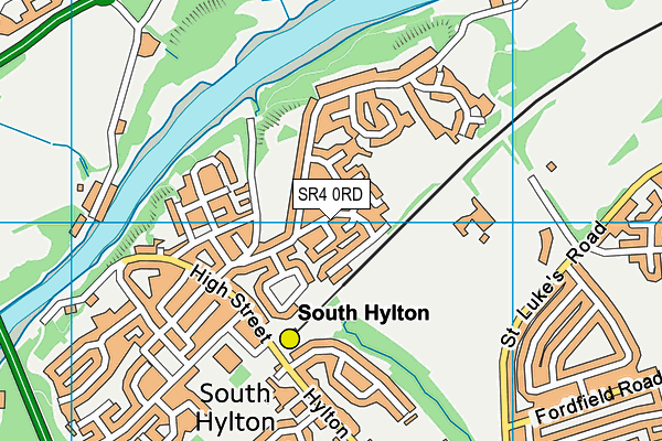 SR4 0RD map - OS VectorMap District (Ordnance Survey)