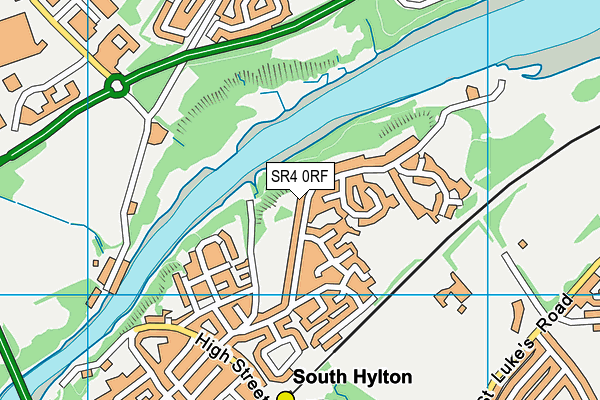 SR4 0RF map - OS VectorMap District (Ordnance Survey)