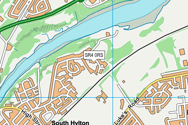 SR4 0RS map - OS VectorMap District (Ordnance Survey)