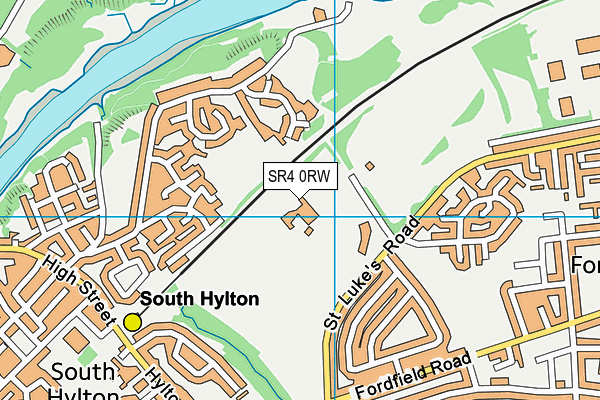 Sunderland Ford Hub map (SR4 0RW) - OS VectorMap District (Ordnance Survey)
