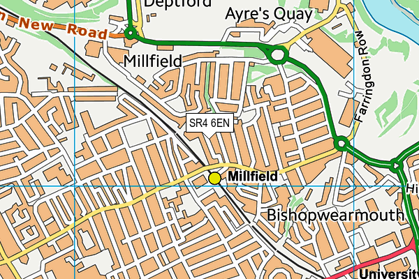 SR4 6EN map - OS VectorMap District (Ordnance Survey)