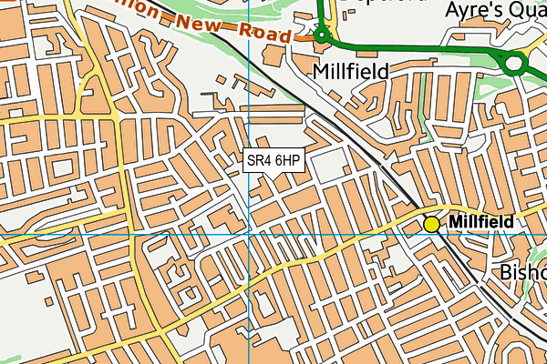 SR4 6HP map - OS VectorMap District (Ordnance Survey)