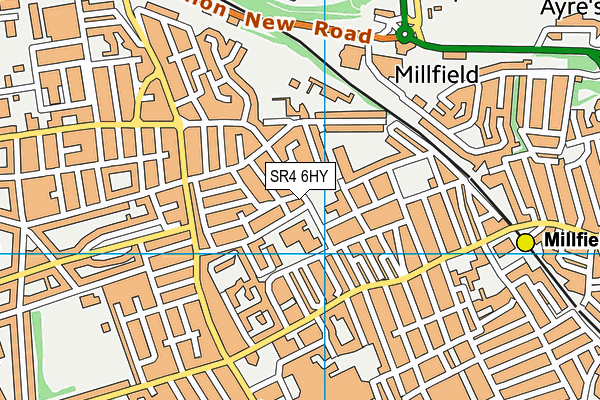 St Joseph's Catholic Primary School, Sunderland map (SR4 6HY) - OS VectorMap District (Ordnance Survey)