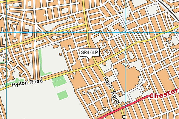 SR4 6LP map - OS VectorMap District (Ordnance Survey)