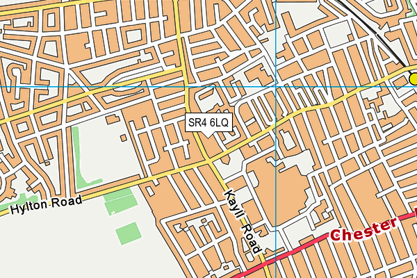 SR4 6LQ map - OS VectorMap District (Ordnance Survey)