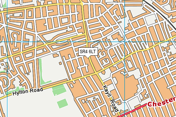 SR4 6LT map - OS VectorMap District (Ordnance Survey)