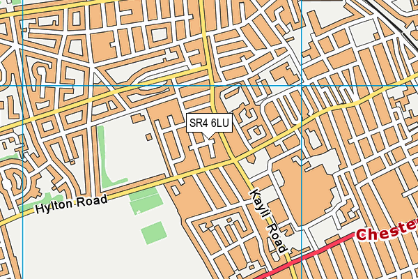 SR4 6LU map - OS VectorMap District (Ordnance Survey)