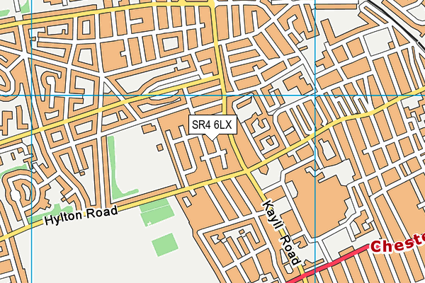 SR4 6LX map - OS VectorMap District (Ordnance Survey)