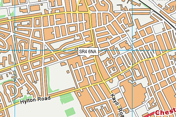 SR4 6NA map - OS VectorMap District (Ordnance Survey)