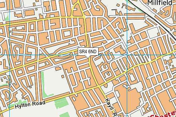 SR4 6ND map - OS VectorMap District (Ordnance Survey)