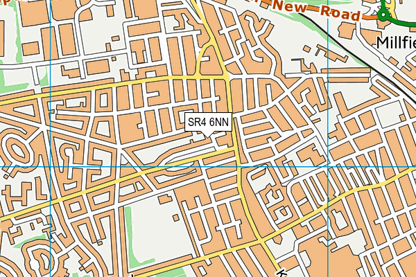 SR4 6NN map - OS VectorMap District (Ordnance Survey)