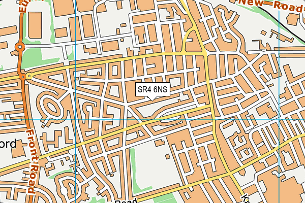 SR4 6NS map - OS VectorMap District (Ordnance Survey)