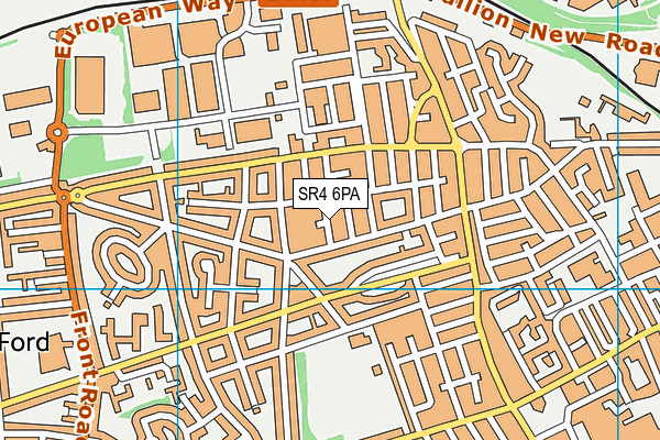 SR4 6PA map - OS VectorMap District (Ordnance Survey)