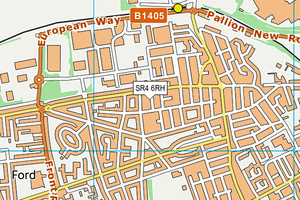 SR4 6RH map - OS VectorMap District (Ordnance Survey)