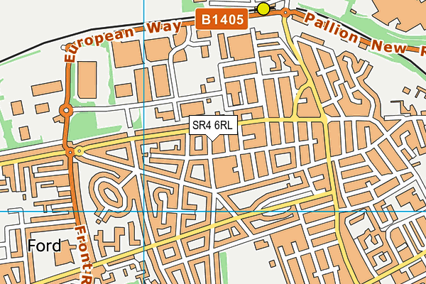 SR4 6RL map - OS VectorMap District (Ordnance Survey)