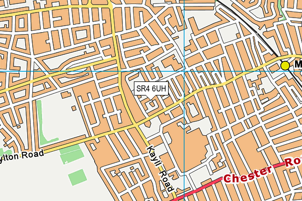 SR4 6UH map - OS VectorMap District (Ordnance Survey)