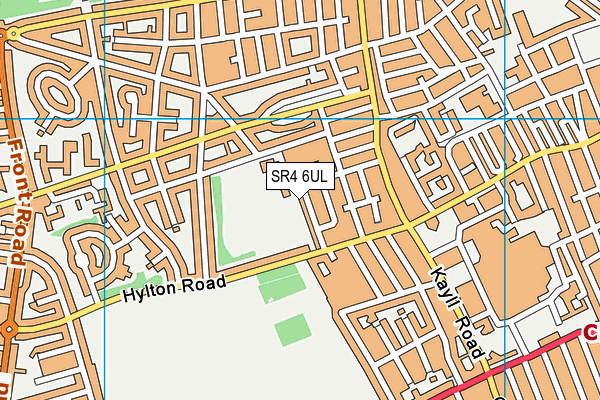 SR4 6UL map - OS VectorMap District (Ordnance Survey)