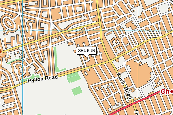 SR4 6UN map - OS VectorMap District (Ordnance Survey)