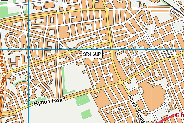 SR4 6UP map - OS VectorMap District (Ordnance Survey)