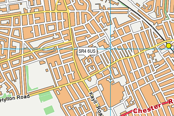 SR4 6US map - OS VectorMap District (Ordnance Survey)