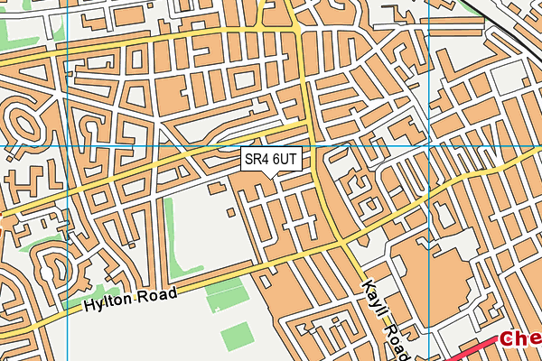 SR4 6UT map - OS VectorMap District (Ordnance Survey)