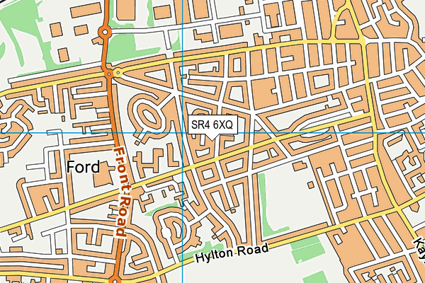 SR4 6XQ map - OS VectorMap District (Ordnance Survey)