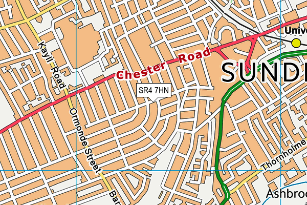 SR4 7HN map - OS VectorMap District (Ordnance Survey)