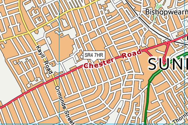 West Community Centre map (SR4 7HR) - OS VectorMap District (Ordnance Survey)