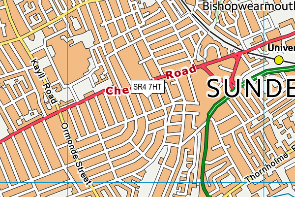 SR4 7HT map - OS VectorMap District (Ordnance Survey)