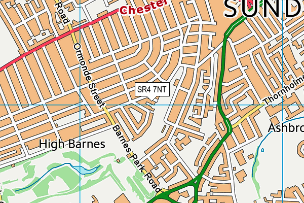 SR4 7NT map - OS VectorMap District (Ordnance Survey)