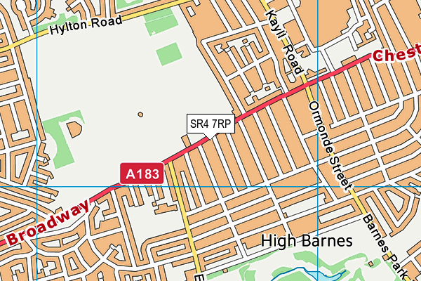 SR4 7RP map - OS VectorMap District (Ordnance Survey)