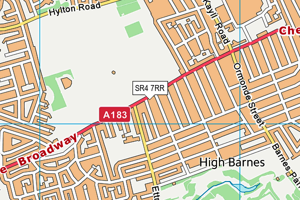 SR4 7RR map - OS VectorMap District (Ordnance Survey)