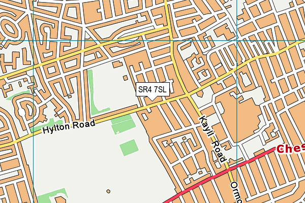 SR4 7SL map - OS VectorMap District (Ordnance Survey)