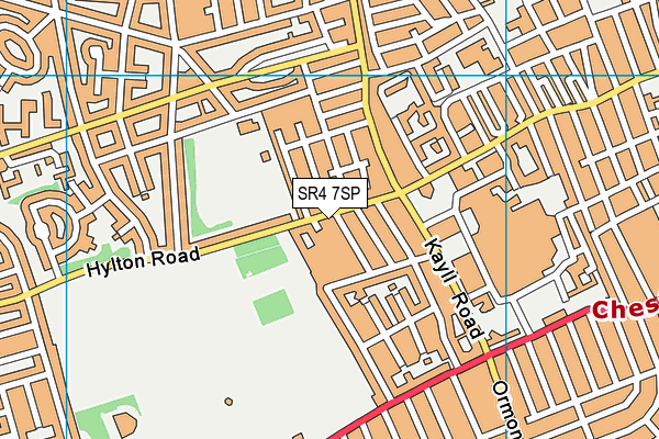 SR4 7SP map - OS VectorMap District (Ordnance Survey)