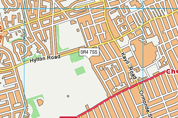 SR4 7SS map - OS VectorMap District (Ordnance Survey)
