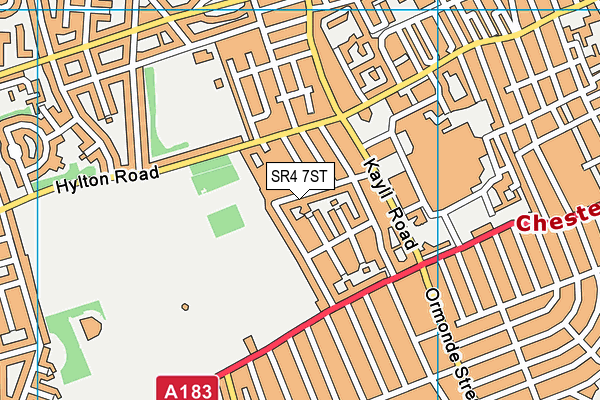 SR4 7ST map - OS VectorMap District (Ordnance Survey)