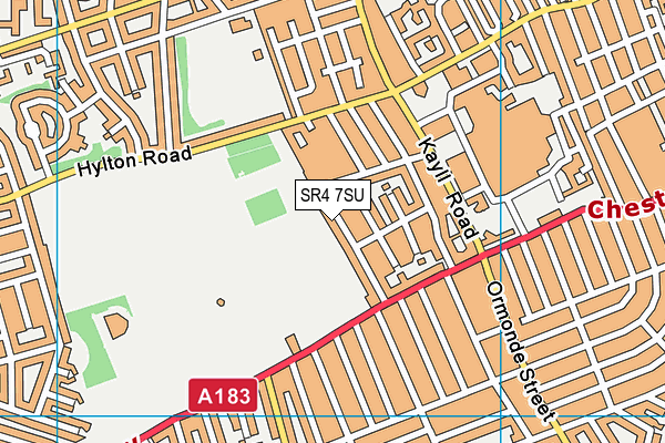 SR4 7SU map - OS VectorMap District (Ordnance Survey)